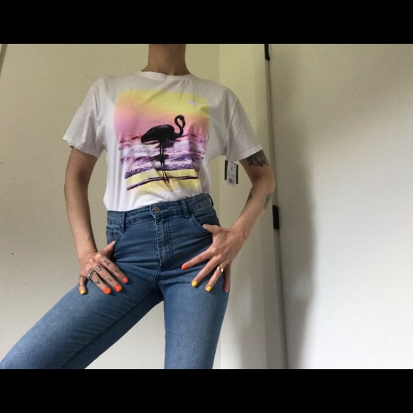 NWT Grayson Threads Flamingo Sunset Summer Tee - Picture 4 of 13